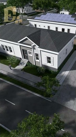 Affordable Off-Grid Homes Tour | Sustainable Community #housing #architecture #3d