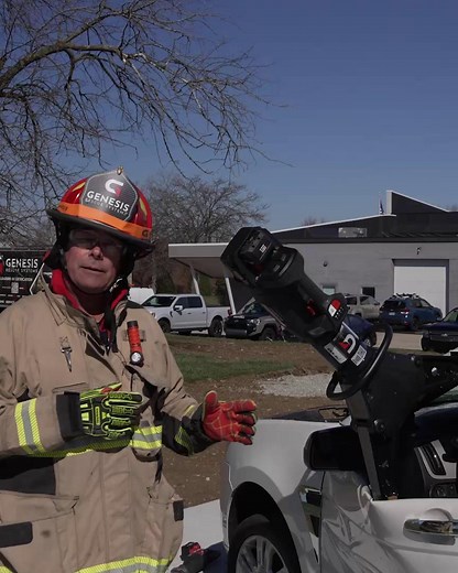 Instructor Gary walking us through one of the ways he gets a front door open and some of the challenges you might face during the extrication 🔥 | Genesis Rescue Systems