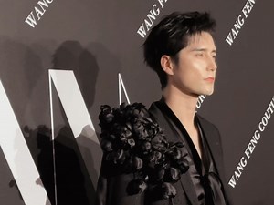 【阿云嘎】暗夜中光芒万丈的黑蔷薇 上海时装周WangFeng大秀红毯