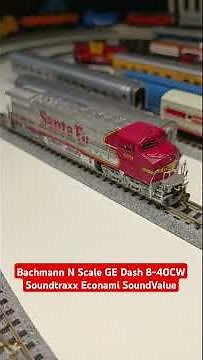 N Scale Bachmann 67352 (2018) GE DASH 8-40CW Santa Fe 879 / DC & DCC Soundtraxx Econami SoundValue