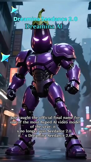 Transform into Eggplant Mecha Superman Dreamina Seedance 2.0 Just caught the official final name for one of the most hyped AI video model of the year: it’s no longer just Seedance 2.0, it’s Dreamina Seedance 2.0. This video is made by Dreamina Seedance 2.0. Check out free access to this model on Dreamina. #dreamina #dreaminapioneer #seedance2#tutorial