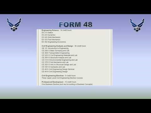 Creating a New AFROTC Form 48