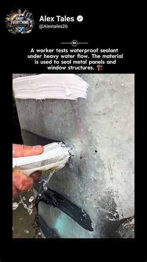 Testing Waterproof Sealant Against Heavy Water Flow 💧