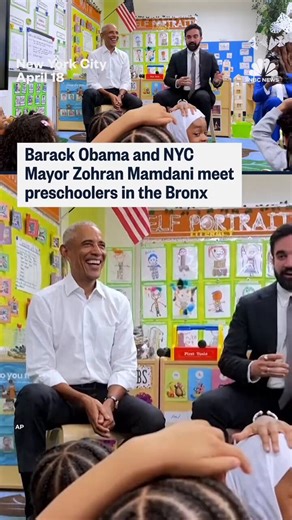 The Mask is Officially Off.🎭Barack Obama joined Zohran Mamdani in the Bronx recently for a "sweet" school reading event, but the symbolism was anything but innocent. By apearing with the face of New York’s "universal childcare" movement, Barack Obama is finally dropping the "stealth" Socialist routine.The site was chosen specifically to promote .@NYCMayor Mamdani’s socialized childcare agenda.Smiling and singing songs, neither man addressed the fact that NY can't afford free healthcare. But the