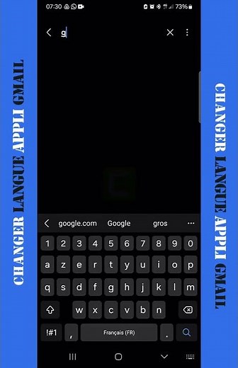 GMAIL - changer la Langue de l'Application de Messagerie