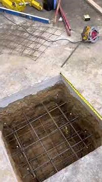 Concrete footings for car lifts part 3/4