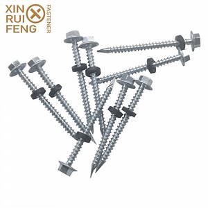 [Hot Item] Spoon Point Hex Head Self Drilling Screw with Rubber Washer Bottom Price
