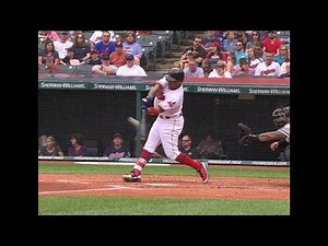 Jose Ramirez Home Run Swing Slow Motion 2018-2(#22)