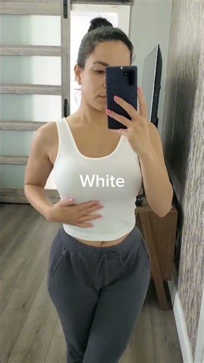 Watch the fit before you buyGeyoga 8 Pieces Women's Crop Tank Tops Sleeveless Crop Cami Tops Basic C