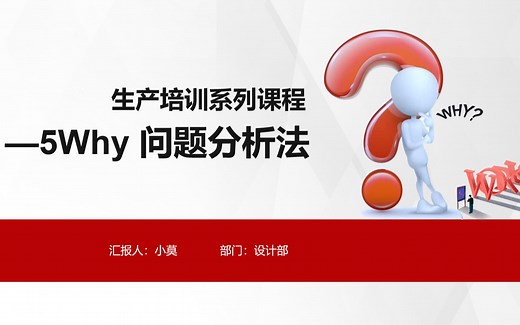5WHY问题分析法培训PPT