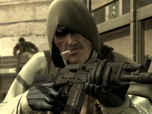 【4k/无水印素材】mgs4开头老蛇开场白(自存)