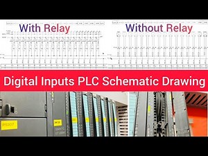 Drawing Explanation of Digital Input PLC Wiring|PLC Schematic Drawing|DI Module|With,Without Relay|
