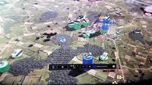 RUSE.打困难火炮Ai.4队日军Japan对战.1942科技装备.防空车 坦克 装甲火炮.手机录屏.难免有杂音.廉价录像...蓝色日军0损