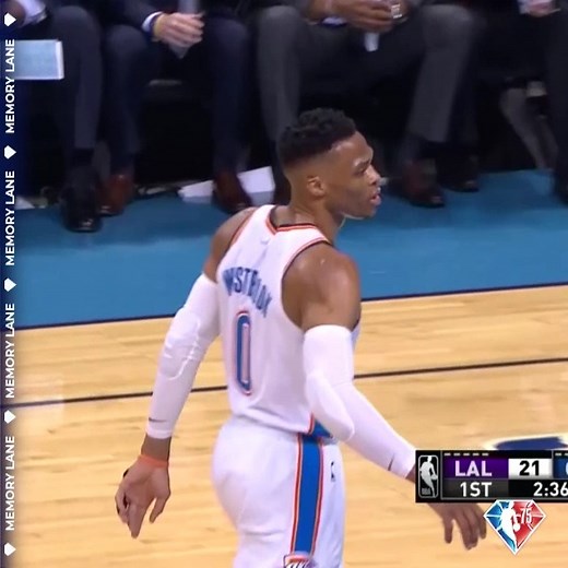 923K views · 8.6K reactions | On this day in NBA History, 2019  Russell Westbrook put up an INSANE stat line. » 20 PTS » 20 REB » 21 AST | NBA | Facebook