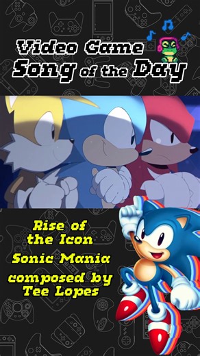 The Internet Checkpoint on Instagram: "VGM Song of the Day 77 - "Rise of the Icon" from Sonic Mania, composed by Tee Lopes! inject tee lopes music into my veins #sonic #sonicthehedgehog #sega #sonicmania #videogamemusic"