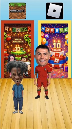 Minecraft vs Roblox - Messi Ronaldo Georgina Speed