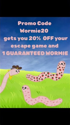 🐛 Wormie World Day! 20% OFF Sacramento Escape Rooms | October 17
