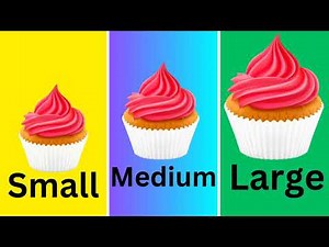 Small medium Large| Learn Sizes | Size comparison l vocabulary words l educational videos for kids