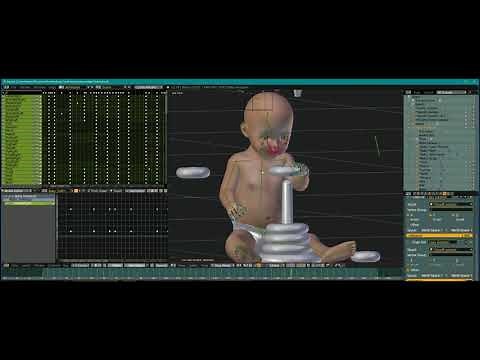 Second Life Animesh Baby in Blender