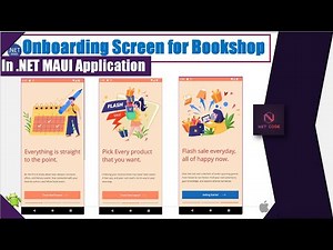 Mastering Bookstore Onboarding: .NET MAUI Screen Tutorial! 📚✨