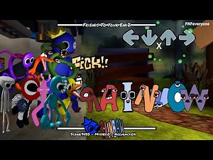 Alphabet Lore "RAINBOW" Vs All Rainbow Friends Sings Friends To Your End | Alphabet Lore x ROBLOX