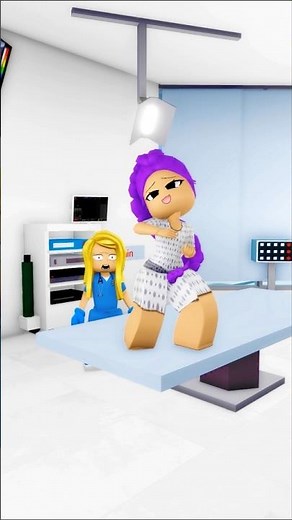 Rumi started doing the chanel dance in the hospital 😳 #roblox #robloxshorts #shorts