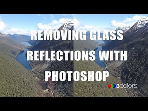 How to remove glass reflections with Photoshop