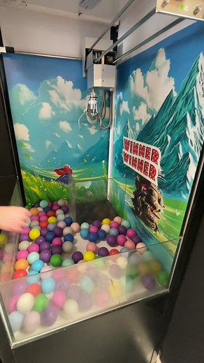 Our new @poppinofftoys machine is looking good 👀 now we just need something to replace the balls inside the machine! #arcade #clawmachine #funkopop