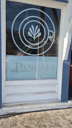 New window decals just dropped thanks to local business @gvhstudio !! So glad this is in time lapse so y'all can't see me tripping over the bike rack. | Pangaea