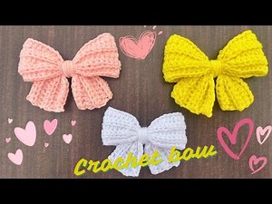 Easy Crochet Hair Bow Tutorial 🎀 | Step by Step for Beginners