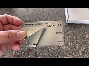 American Express Delta Skymiles Platinum Card Unboxing