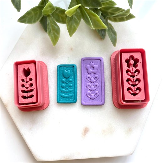 Flower Thin Dangle Polymer Clay Cutter, Tulip and Daisy Embossing Clay Tools - Etsy