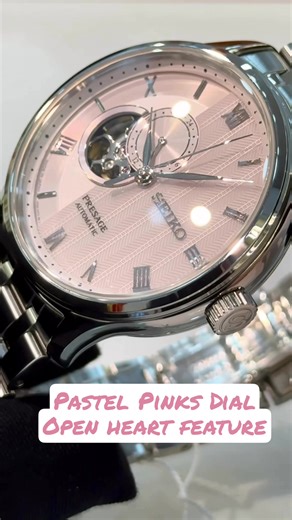 A garden on your wrist. 💖 The Seiko Presage “Zen Garden” is pure poetry. 🌸 TEXTURED PINK DIAL ❤️ OPEN-HEART COMPLICATION ⚙️ AUTOMATIC MOVEMENT ✨ ELEGANT ROSE GOLD TONES Model: SSA465J1. This watch brings a moment of peace and beauty to every day. Price: SGD $588 #Seiko #SeikoWatch #SeikoPresage #PinkDial #OpenHeartWatch Hour Boutique 3 Coleman Street Peninsula Shopping Centre -03 Opening Hours Daily 1030am - 730pm Sun / Ph 11am -630pm