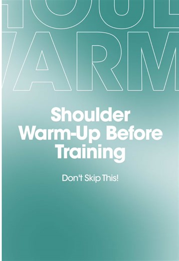 Shoulder workout planned? Warm up and stretch before you lift. Protect your joints and improve performance #physio#shoulder#warmup#fyp#foryou