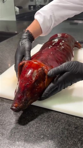 Plating Art Media on Instagram: "Suckling pig at Le Pré Catelan Paris presented by chef de cuisine Mehdi Sgard #sucklingpig #michelin #restaurant"