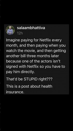 the perfect analogy for health insurance