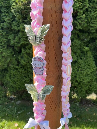 Graduation Leis for Hello Kitty Fans