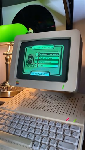 Number Munchers on the Apple IIC