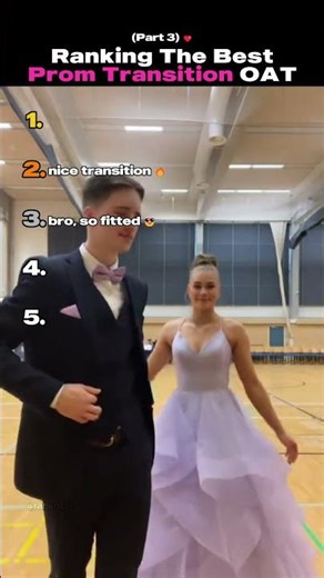 Ranking The Best Pom Transition OAT (Part 3) #prom #beautiful #shorts