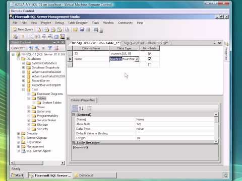 Crear tipos de datos en SQL server