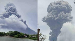 Volcán Concepción hizo erupción en Nicaragua 🎦