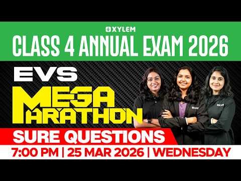Class 4 EVS | Annual Exam -Mega Marathon -Sure Questions 🔴🔴