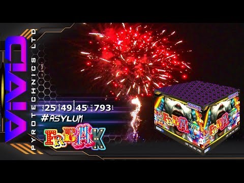 Freak by Vivid Pyrotechnics | 49 Shot 25mm Barrage – Heavy-Hitting Firework (793g NEC)