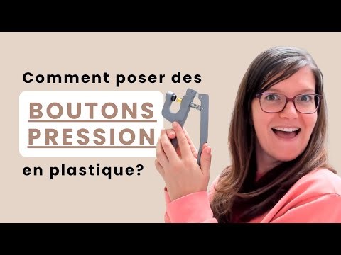 Poser des boutons pression en plastique avec la pince | Tutoriel facile
