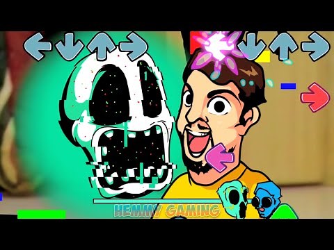 FNF Sliced mrbeast meme Vs Doors Ambush Sing it | FNF Attack of the Killer Beast Mod x Roblox Doors