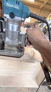 Make Drawer Cutout Handles with Router Guide Bushing and Pattern #woodworking #makita