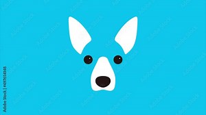 Dog Vector Footage Full Hd Resolution HD Animal Motion Graphic