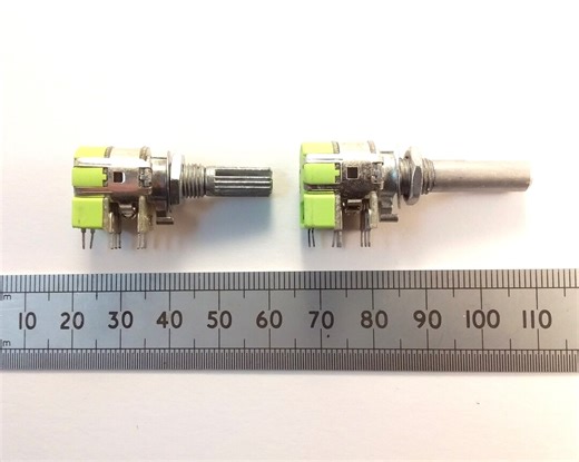 B50K Switched Stereo Potentiometer 12mm Dual Pot On-off Switch Splined or D Shaft - Etsy