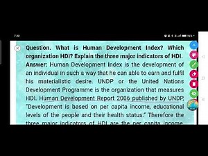 What is Human Development Index? Which organization HDI? Explain the three major indicators of HDI.
