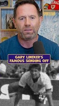 Gary Lineker getting sent off for clicks 🤣 #distantpod